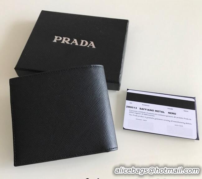 Promotional Prada Saffiano Leather Wallet 2MO513 Black