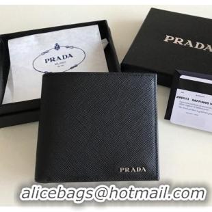 Unique Grade Prada Saffiano Leather Wallet 2MO513 Black