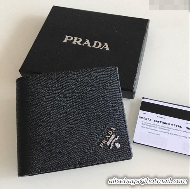 Buy Cheap Prada Saffiano Leather Wallet 2MO513 Black