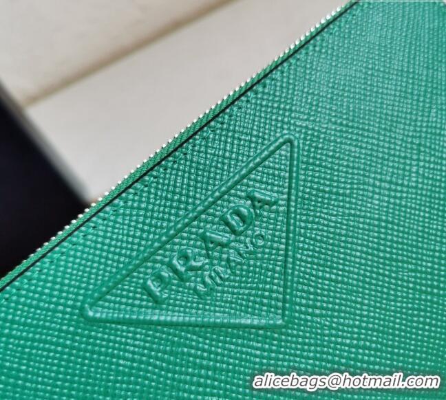 Buy Cheap Prada Saffiano Leather Wallet 2ML317 Green