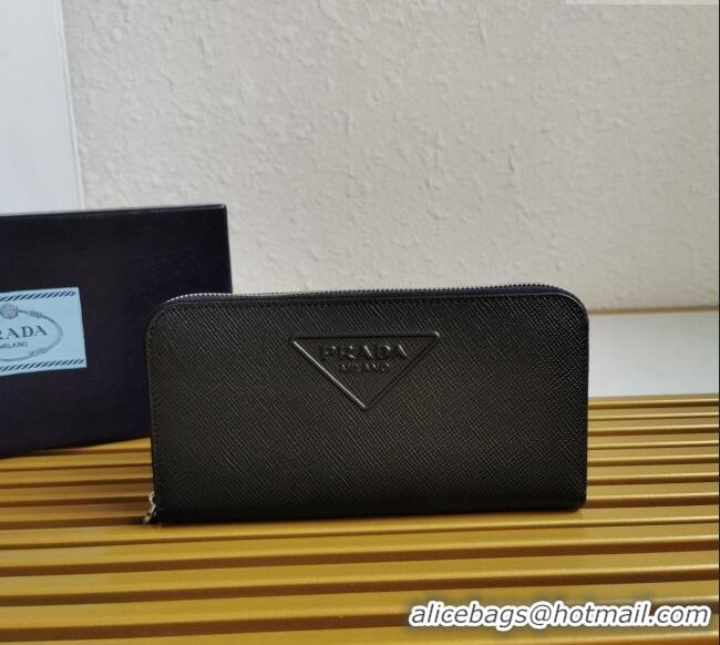 Grade Design Prada Saffiano Leather Wallet 2ML317 Black