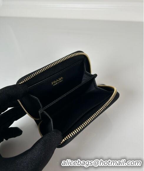 Best Price Prada Saffiano leather Wallet 1MM268 Black 2024