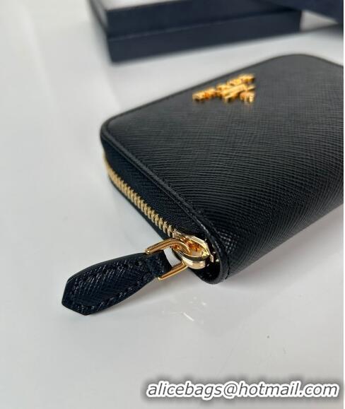 Affordable Price Prada Saffiano leather Wallet 1MM268 Black 2024