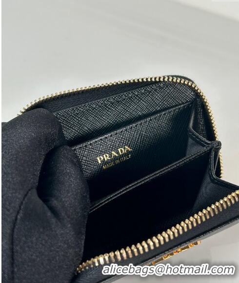 Affordable Price Prada Saffiano leather Wallet 1MM268 Black 2024