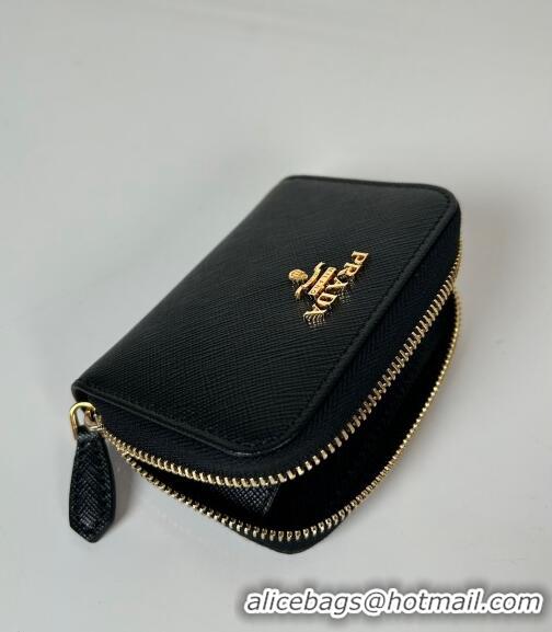 Affordable Price Prada Saffiano leather Wallet 1MM268 Black 2024