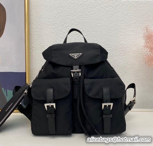 Buy Inexpensive Prada Medium Nylon Backpack 1BZ811 Black 2023