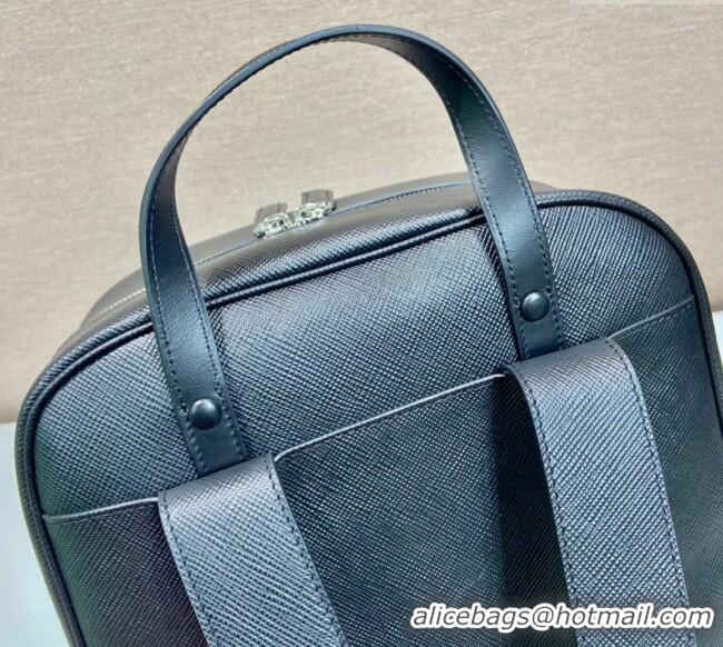 Well Crafted Prada Saffiano leather backpack 2VZ102 Black 2023