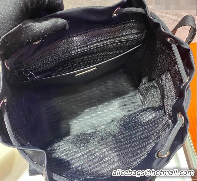 Top Quality Prada Small Nylon Backpack 1BZ677 Black 2023