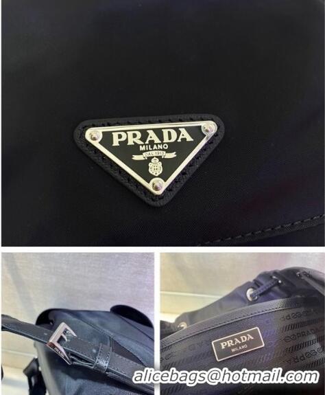 Top Quality Prada Small Nylon Backpack 1BZ677 Black 2023