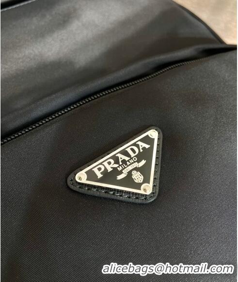 Original Cheap Prada Re-Nylon and Saffiano leather backpack bag 2VZ104 Black 2024