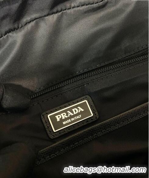 Original Cheap Prada Re-Nylon and Saffiano leather backpack bag 2VZ104 Black 2024