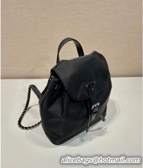 Classic Inexpensive Prada Nylon Small Backpack Bag 1BZ831 Black 2024