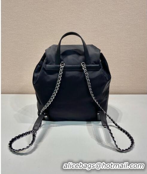 New Release Creation Prada Nylon Large Backpack Bag 1BZ830 Black 2024