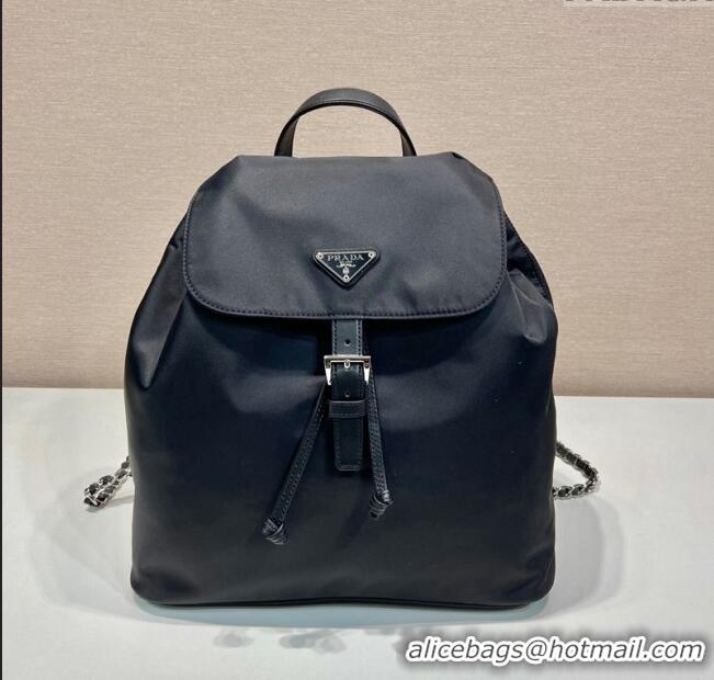 New Release Creation Prada Nylon Large Backpack Bag 1BZ830 Black 2024