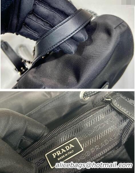 New Release Creation Prada Nylon Large Backpack Bag 1BZ830 Black 2024