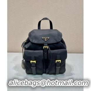 Buy Wholesale Prada Small Nylon Backpack Bag 1BZ677 Black/Gold 2024