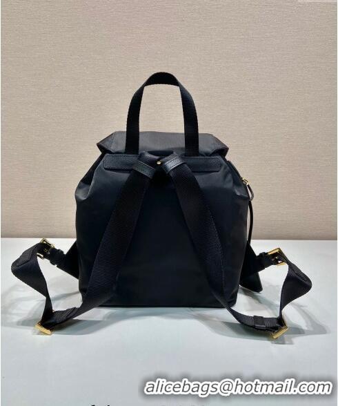 Buy Wholesale Prada Small Nylon Backpack Bag 1BZ677 Black/Gold 2024