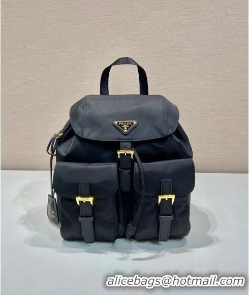 Buy Wholesale Prada Small Nylon Backpack Bag 1BZ677 Black/Gold 2024