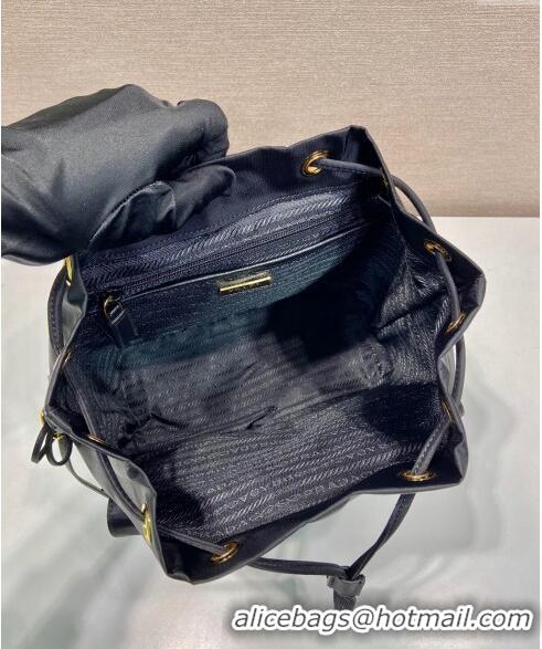 Buy Wholesale Prada Small Nylon Backpack Bag 1BZ677 Black/Gold 2024