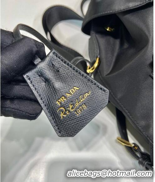 Buy Wholesale Prada Small Nylon Backpack Bag 1BZ677 Black/Gold 2024