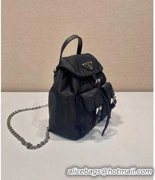 Spot Bulk Prada Re-Nylon Mini Backpack Bag 1BH029 Black 2024