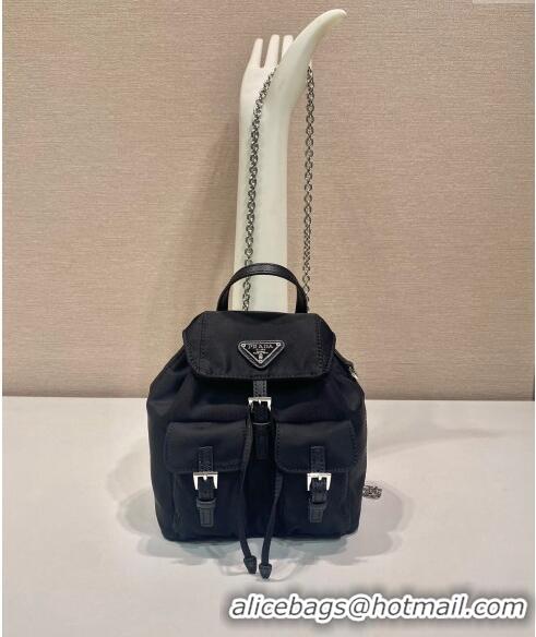 Spot Bulk Prada Re-Nylon Mini Backpack Bag 1BH029 Black 2024