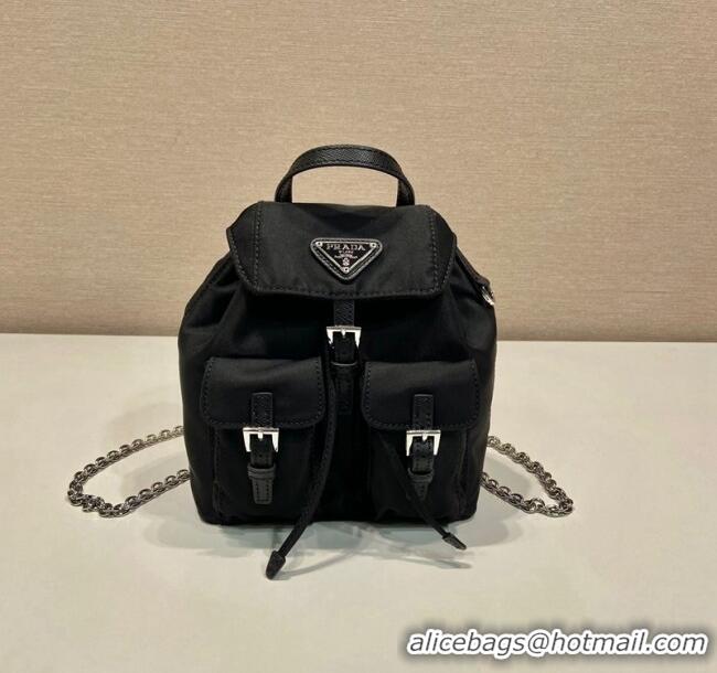 Spot Bulk Prada Re-Nylon Mini Backpack Bag 1BH029 Black 2024