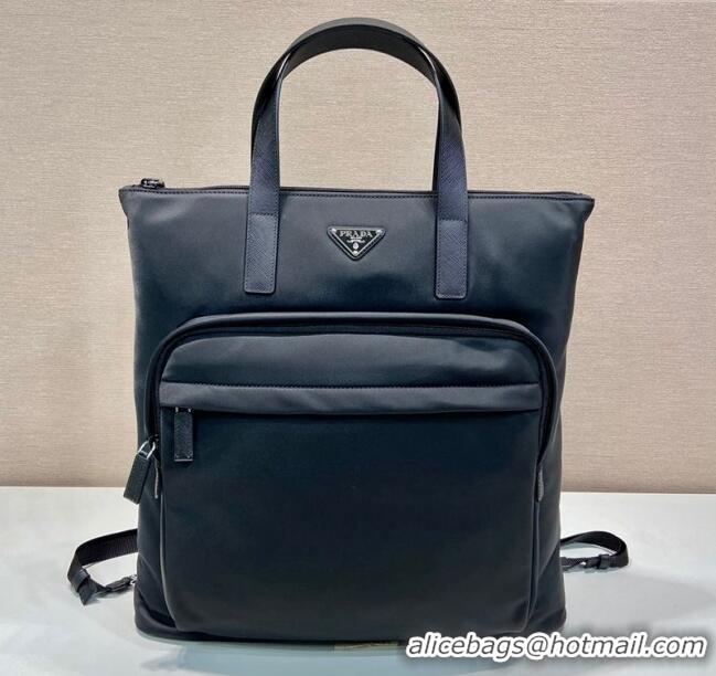 Most Popular Prada Mens Nylon Bakcpacks Bag 2VG098 Black 2024