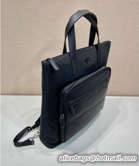 Most Popular Prada Mens Nylon Bakcpacks Bag 2VG098 Black 2024