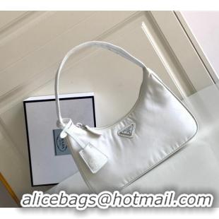 Cheapest Prada Re-Nylon Re-Edition 2000 Mini Bag 1NE515 White 2023