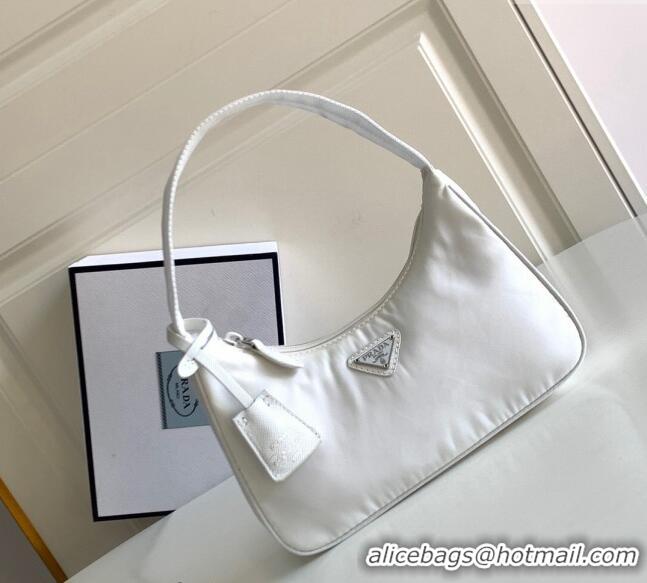 Cheapest Prada Re-Nylon Re-Edition 2000 Mini Bag 1NE515 White 2023