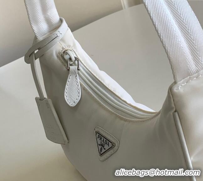 Cheapest Prada Re-Nylon Re-Edition 2000 Mini Bag 1NE515 White 2023