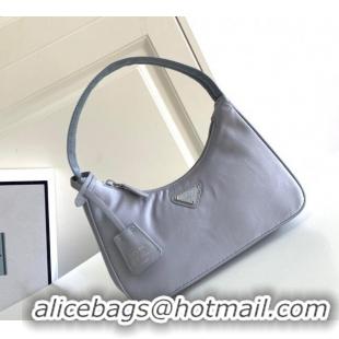 Classic Wholesale Prada Re-Nylon Re-Edition 2000 Mini Bag 1NE515 Light Grey 2023