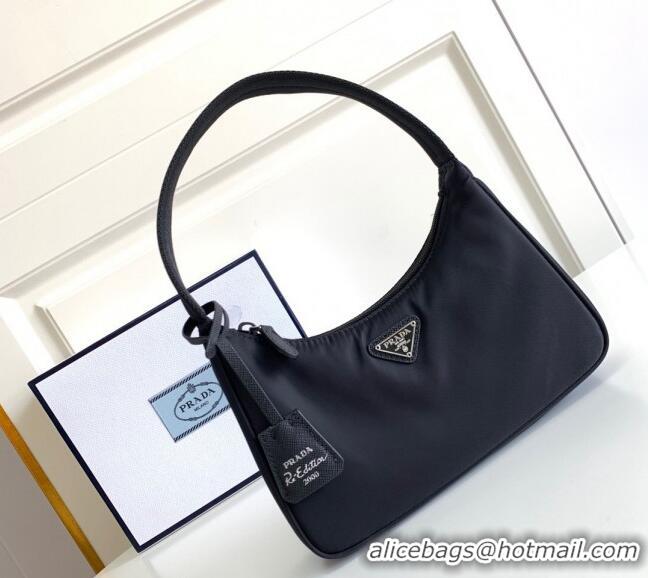 Classic Design Prada Re-Nylon Re-Edition 2000 Mini Bag 1NE515 Black 2023