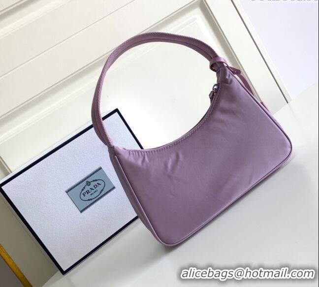 Spot Discount Prada Re-Nylon Re-Edition 2000 Mini Bag 1NE515 Light Purple 2023