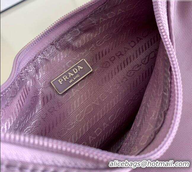 Spot Discount Prada Re-Nylon Re-Edition 2000 Mini Bag 1NE515 Light Purple 2023