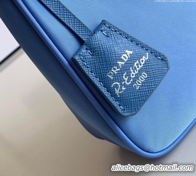 Best Price Prada Re-Nylon Re-Edition 2000 Mini Bag 1NE515 Light Blue 2023