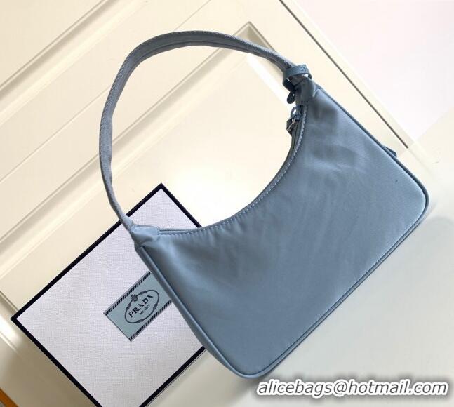 Buy Classic Prada Re-Nylon Re-Edition 2000 Mini Bag 1NE515 Dusty Blue 2023