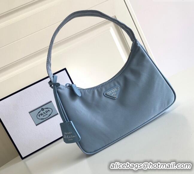 Buy Classic Prada Re-Nylon Re-Edition 2000 Mini Bag 1NE515 Dusty Blue 2023