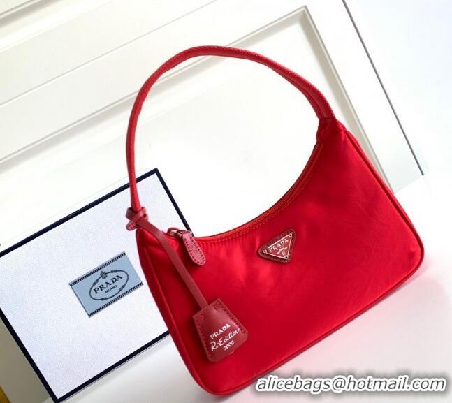 Luxury Refined Prada Re-Nylon Re-Edition 2000 Mini Bag 1NE515 Red 2023