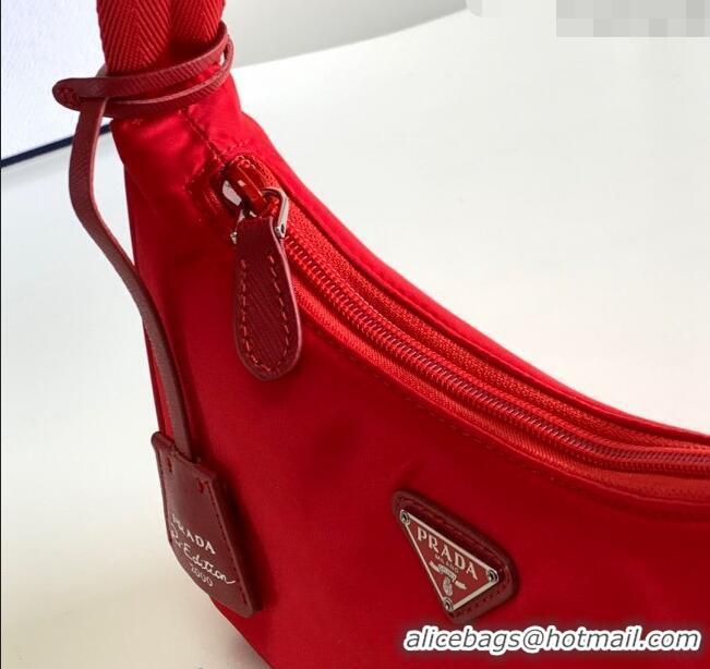 Luxury Refined Prada Re-Nylon Re-Edition 2000 Mini Bag 1NE515 Red 2023