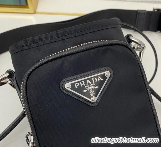 Cheapest Prada Re-Nylon Smartphone Case 2ZH155 Black 2023