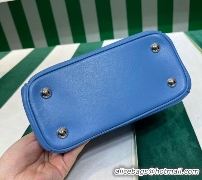 Low Price Prada Galleria Nappa Leather Mini Bag 1BA906 Blue 2023