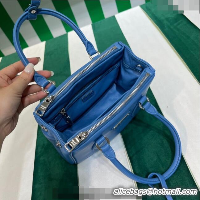 Low Price Prada Galleria Nappa Leather Mini Bag 1BA906 Blue 2023