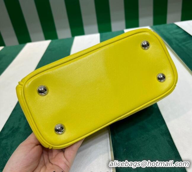 Original Cheap Prada Galleria Nappa Leather Mini Bag 1BA906 Yellow 2023