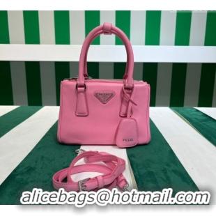 Inexpensive Prada Galleria Nappa Leather Mini Bag 1BA906 Pink 2023