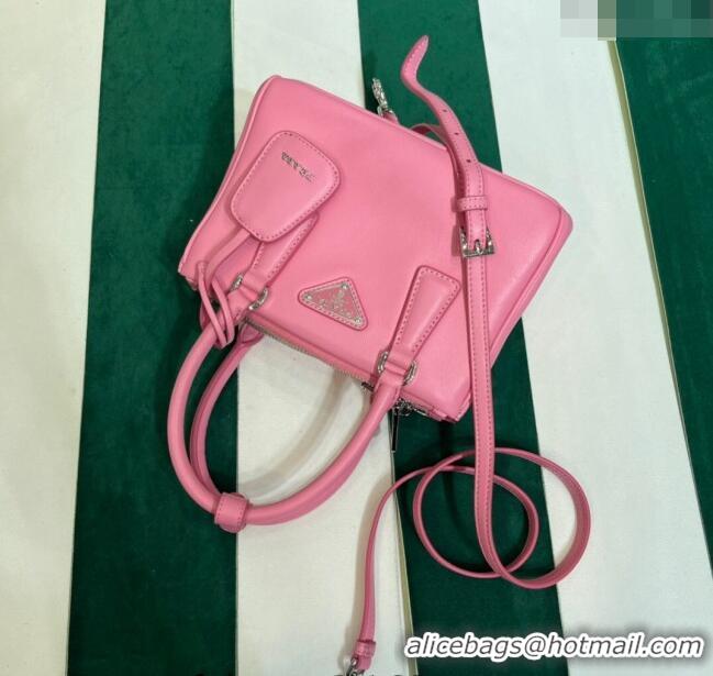 Inexpensive Prada Galleria Nappa Leather Mini Bag 1BA906 Pink 2023