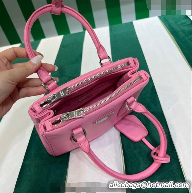 Inexpensive Prada Galleria Nappa Leather Mini Bag 1BA906 Pink 2023