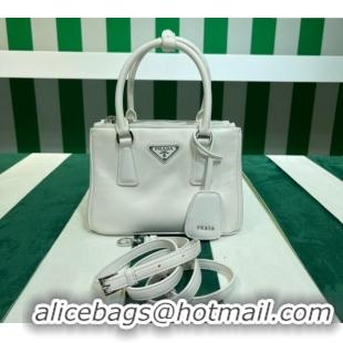 Classic Discount Prada Galleria Nappa Leather Mini Bag 1BA906 White 2023