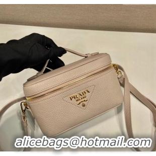 Buy Classic Prada Leather Mini Bag 1BH202 Water Lily Pink 2023